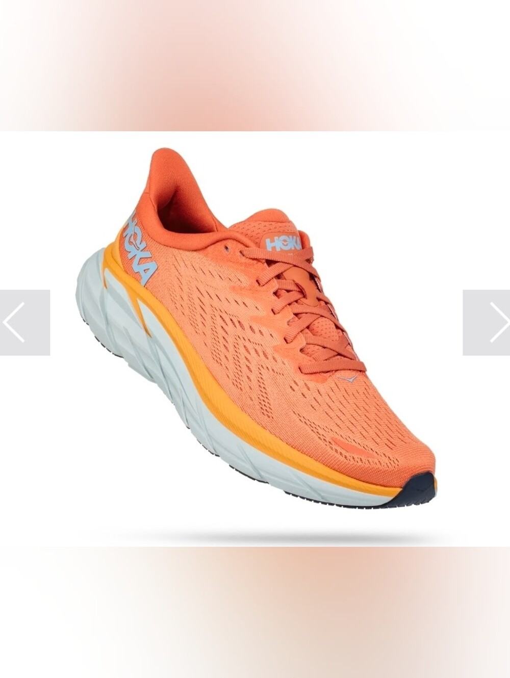 Hoka Clifton 8 Women's Sun Baked / Shell Coral Size 8.5B
